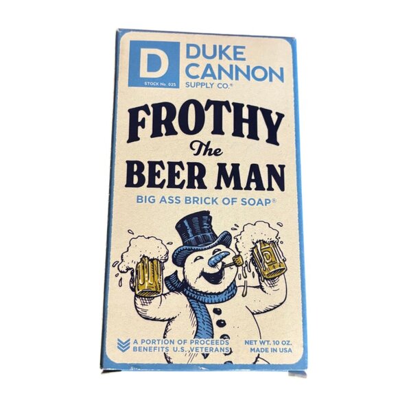 Duke Cannon Frothy The Beer Man Soap 10 Ounce Bar Sandalwood Scent - USA - Picture 4 of 7